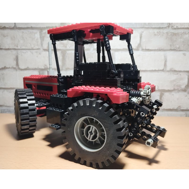 Agriculture Farming Education - Bouwstenenmodel MOC-168426 Boerderij Landbouwveld Rode Tractor