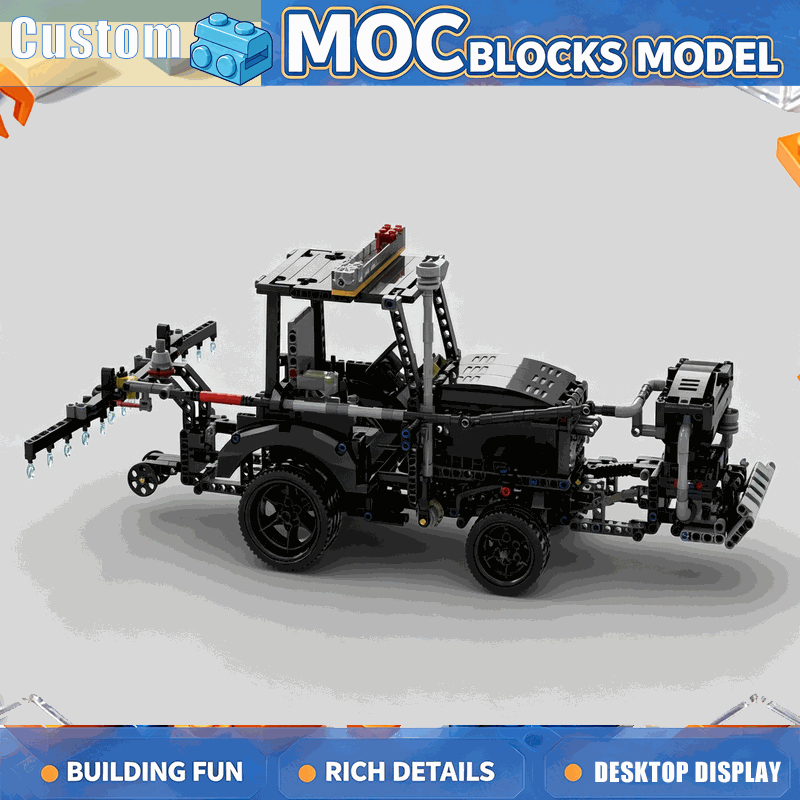 Agriculture Farming Education - 1326-delige boerentractor MOC bouwstenen, landbouwspuitmachine model,