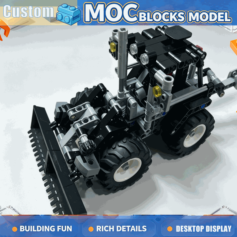 Agriculture Farming Education - 628PCS MOC boerentractor met aanhanger model